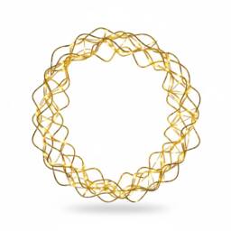 Pegdev 30cm Christmas Door Wreath with Lights 140 LED Copper Gold with Timer - thumbnail 1