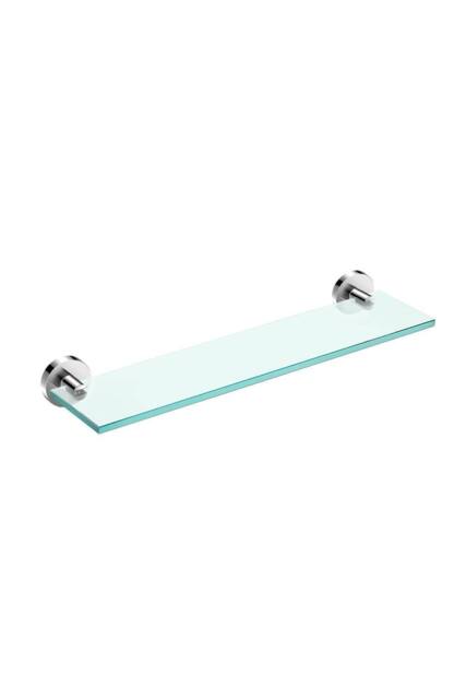 Cosmic Bathroom Shelf Organizer Glass Chrome 10kg resistance Start Collection in Grey - image 1