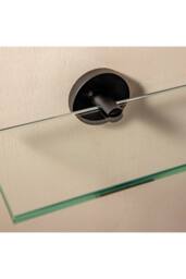Cosmic Bathroom Shelf Organizer Glass Chrome 10kg resistance Start Collection in Grey - thumbnail 3