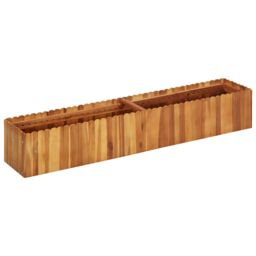 Berkfield Home Garden Raised Bed 150x30x25 cm Solid Acacia Wood in Brown - Size: 150 x 30 x 25 cm
