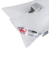 Homescapes Goose Feather & Down Lavender Pillow Dried Lavender Insert Extra Fill in White - thumbnail 3