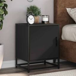 Berkfield Home Elegant Bedside Cabinets 2 pcs Black 40x31x50 cm Engineered Wood - Size: 40 x 31 x 50 cm - thumbnail 2