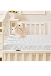 Groundlevel Bambico Ultra Comfort Memory Foam Children's Mattress - 120x60x5cm in White - Size: 120 x 60 x 5 cm - thumbnail 1