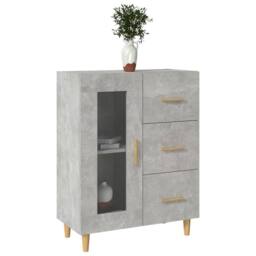 Berkfield Home Sideboard Concrete Grey 69, 5x34x90 cm Engineered Wood - Size: 5 x 34 x 90 cm - thumbnail 4