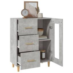 Berkfield Home Sideboard Concrete Grey 69, 5x34x90 cm Engineered Wood - Size: 5 x 34 x 90 cm - thumbnail 5