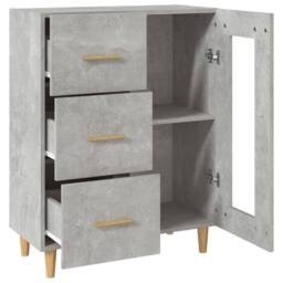 Berkfield Home Sideboard Concrete Grey 69, 5x34x90 cm Engineered Wood - Size: 5 x 34 x 90 cm - thumbnail 8