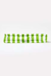 Homescapes Cotton Thick Stripe Floor Cushion in Green - Size: 40 cm x 40 cm - thumbnail 5