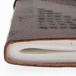 Paper High Indra Extra Large Embossed Leather Photo Album in Brown - thumbnail 2