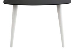 Orsina Black Ash Veneer Dining Table, Modern Rubberwood, Modern Black & White Dining Table, Wooden Dining Table - thumbnail 5