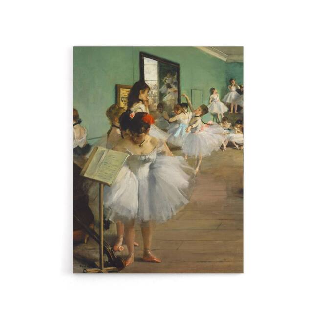 "Artery8 The Dance Class Ballet Studio Degas Vintage Canvas Wall Art - Size: W18"" x H24""" - image 1