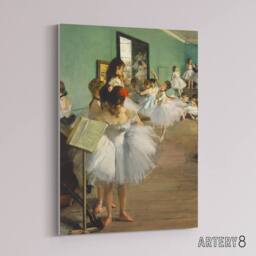 "Artery8 The Dance Class Ballet Studio Degas Vintage Canvas Wall Art - Size: W18"" x H24""" - thumbnail 2