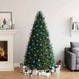 Berkfield Home Beautiful 100 Piece Christmas Ball Set Blue - thumbnail 2