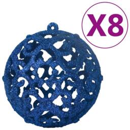 Berkfield Home Beautiful 100 Piece Christmas Ball Set Blue - thumbnail 4