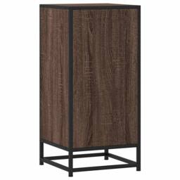 Berkfield Home Sideboard Brown Oak 35.5x35x76 cm Engineered Wood & Metal - thumbnail 6