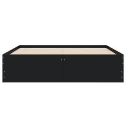 Berkfield Home Bed Frame with Drawers without Mattress Black 120x190 cm Small Double - thumbnail 6