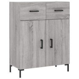 Berkfield Home Sideboard Grey Sonoma 69.5x34x90 cm Engineered Wood - thumbnail 2