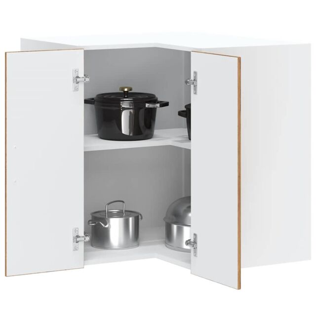 "Berkfield Home Kitchen Wall Corner Cabinet ""Porto"" Old Wood Engineered Wood in Brown" - image 1