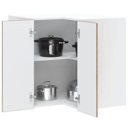 "Berkfield Home Kitchen Wall Corner Cabinet ""Porto"" Old Wood Engineered Wood in Brown" - thumbnail 1