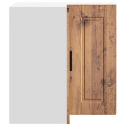 "Berkfield Home Kitchen Wall Corner Cabinet ""Porto"" Old Wood Engineered Wood in Brown" - thumbnail 6