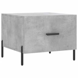 Berkfield Home Coffee Tables 2 pcs Concrete Grey 50x50x40 cm Engineered Wood - Size: 50 x 50 x 40 cm - thumbnail 5