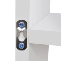 Berkfield Home Floating Wall Display Shelf 8 Compartments White - thumbnail 5