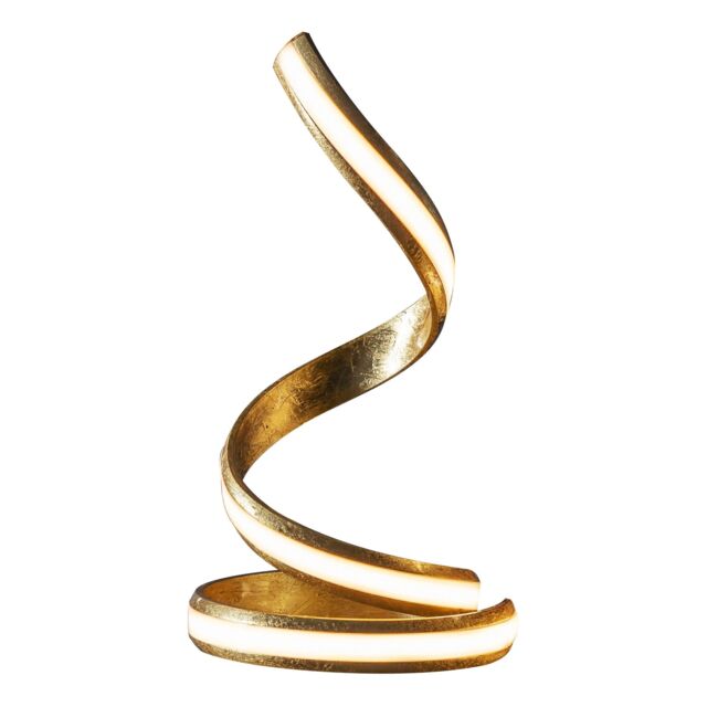 Loops Table Lamp Gold Leaf & White Acrylic 14W LED module (SMD 2835) Warm White - image 1