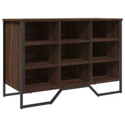 Berkfield Home Shoe Cabinet Brown Oak 90x38x61.5 cm Engineered Wood