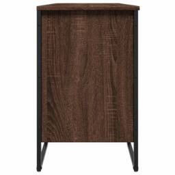 Berkfield Home Shoe Cabinet Brown Oak 90x38x61.5 cm Engineered Wood - thumbnail 5