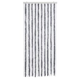 Berkfield Home Insect Curtain Grey & White 90x200 cm Chenille - thumbnail 3