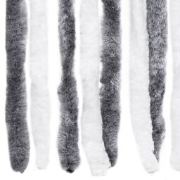 Berkfield Home Insect Curtain Grey & White 90x200 cm Chenille - thumbnail 5