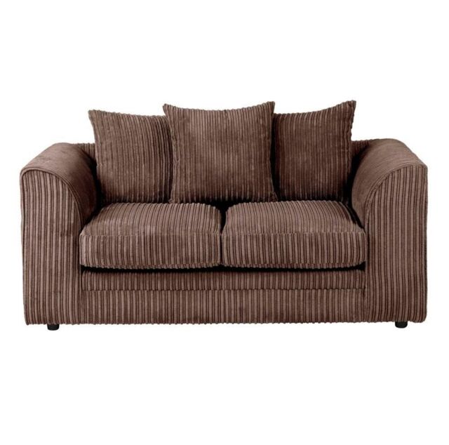 Furniture 786 Chicago Jumbo Cord 2 Seater Sofa in Chocolate - image 1