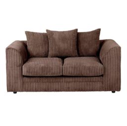 Furniture 786 Chicago Jumbo Cord 2 Seater Sofa in Chocolate - thumbnail 1