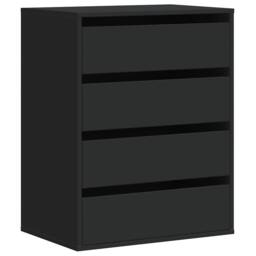 Berkfield Home Classic Corner Chest of Drawers Black 60x41x76 cm Engineered Wood - Size: 60 x 41 x 76 cm - thumbnail 3