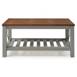 FORGEVIO Cottage Bench Grey Painted Pine Wooden Seat Slatted Storage Shelf - thumbnail 7