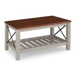 FORGEVIO Cottage Bench Grey Painted Pine Wooden Seat Slatted Storage Shelf - thumbnail 3