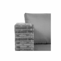 Leaper 3-Piece Grey Corner Sofa Garden Rattan Set - thumbnail 5