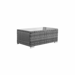 Leaper 3-Piece Grey Corner Sofa Garden Rattan Set - thumbnail 4