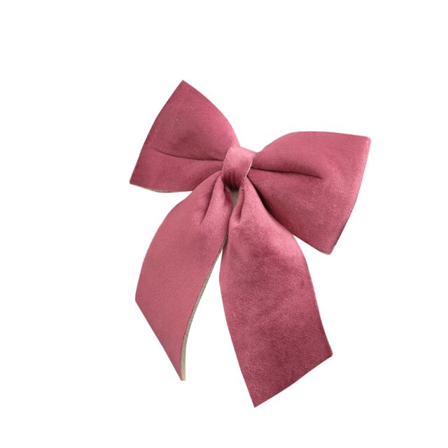 Melody Maison Set Of 4 Dark Red Velvet Christmas Bows - image 1