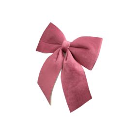 Melody Maison Set Of 4 Dark Red Velvet Christmas Bows - thumbnail 1