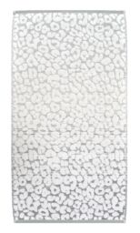 Allure Bath Fashions Luxury Jacquard Leopard Bath Towel in Grey - Size: Bath Sheet - thumbnail 3