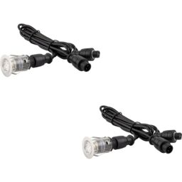 Loops 2 PACK Single Recessed 25mm Decking Light Module - 0.75W CCT LED - Steel in Metallics - thumbnail 1
