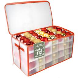 Pelle & Sol 112 Ornaments Christmas Bauble's Storage Box with Dividers - thumbnail 1