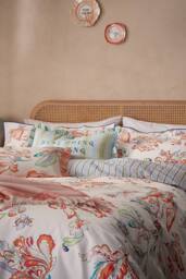 YVONNE ELLEN 'Signature Floral' Cotton Cushion - Size: 40 cm x 60 cm - thumbnail 2