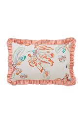 YVONNE ELLEN 'Signature Floral' Cotton Cushion - Size: 40 cm x 60 cm - thumbnail 1