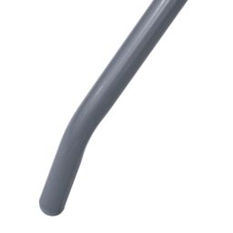 Berkfield Home Garden Table Light Grey 80 cm Steel & Glass - thumbnail 4