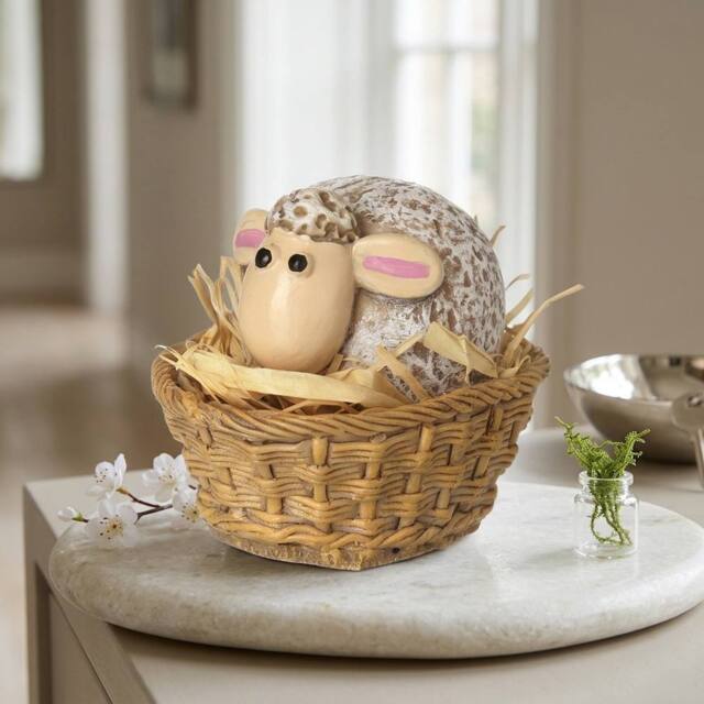 Garden Greatness Decorative Sitting Sheep Nest Ornament - Size: 1 Pack - image 1