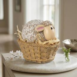 Garden Greatness Decorative Sitting Sheep Nest Ornament - Size: 1 Pack - thumbnail 2