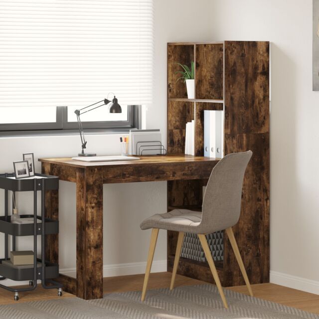 Berkfield Home Smoked oak 122 x 67 x 145 cm Engineered wood & Particle board in Brown - image 1