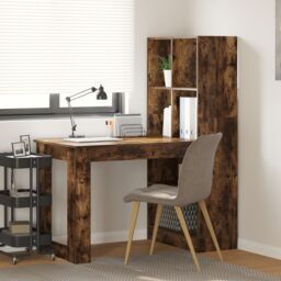 Berkfield Home Smoked oak 122 x 67 x 145 cm Engineered wood & Particle board in Brown - thumbnail 1