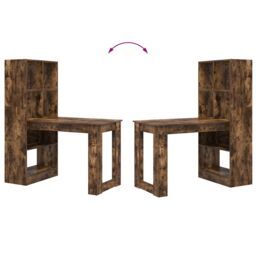 Berkfield Home Smoked oak 122 x 67 x 145 cm Engineered wood & Particle board in Brown - thumbnail 8